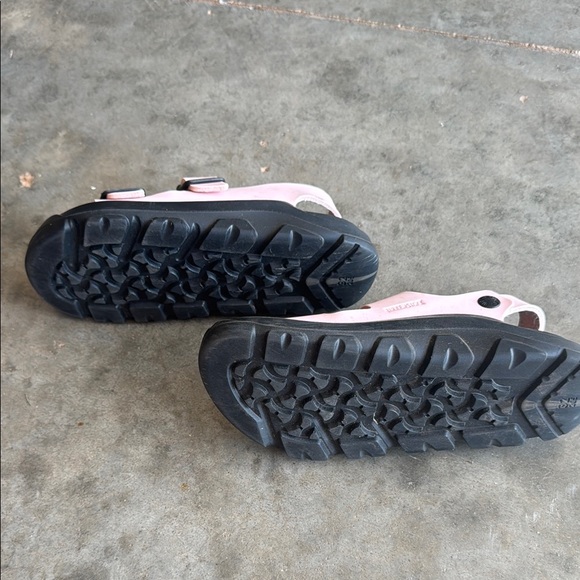 Birkenstock Pink and Black Sandals with Adjustable Straps - Picture 6 of 6